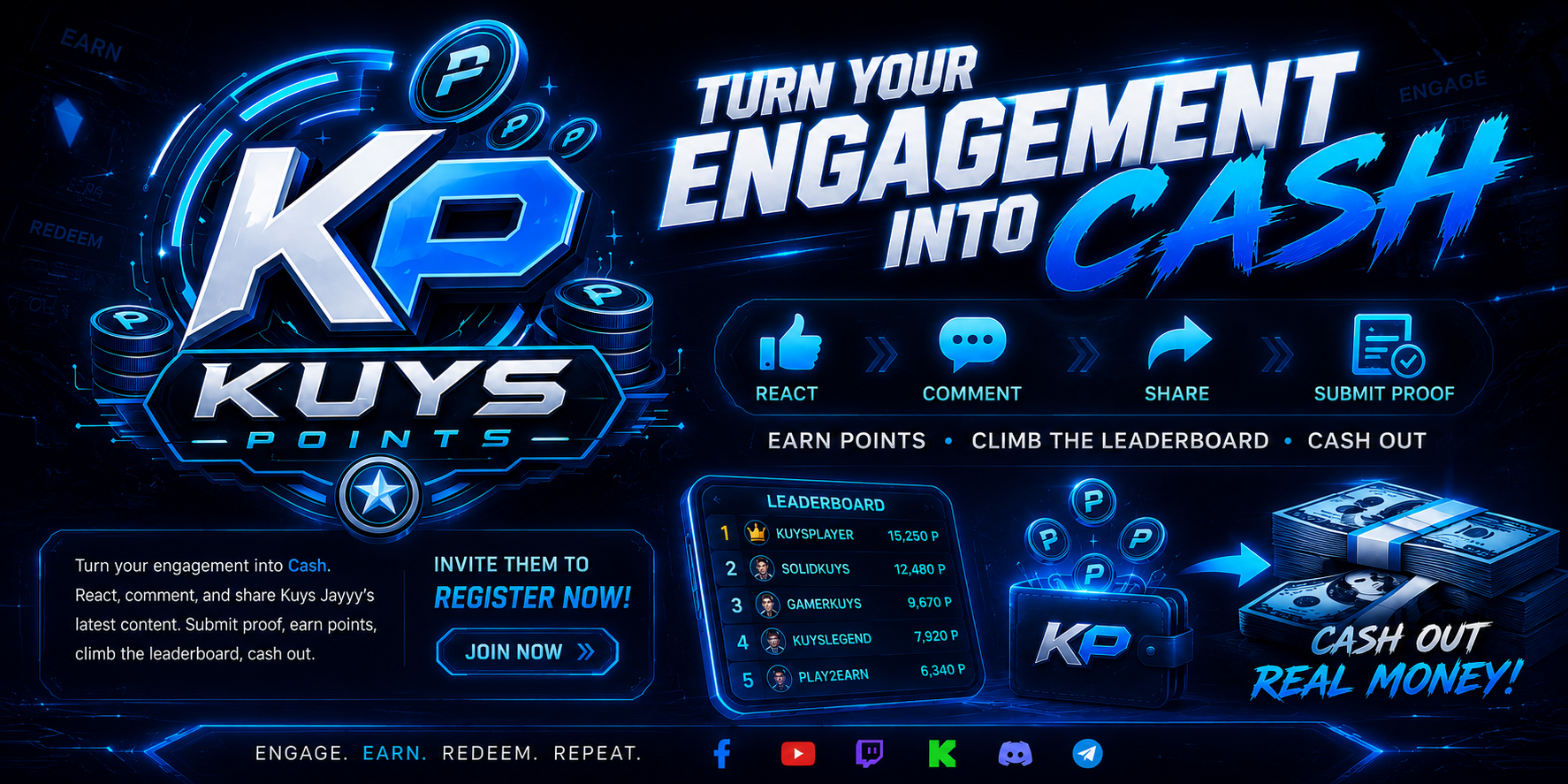 Kuys Points — Turn your engagement into cash